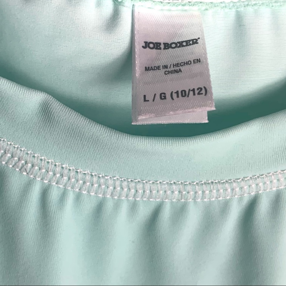 Joe Boxer Girls Blue Rash Guard Top - Picture 5 of 7